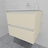 Тумба для ванной с раковиной подвесная, 60 см, влагостойкая, цвет жемчужно-белый, матовая эмаль + лак, серия СДпрестиж артикул SDTMR-601013 изображение 5