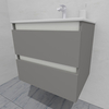 Тумба для ванной под раковину подвесная, 60 см, влагостойкая, цвет светло-серый икеа, матовая эмаль + лак, серия СДпрестиж артикул SDTM-605000-N изображение 3