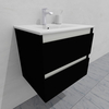 Тумба для ванной с раковиной подвесная, 60 см, влагостойкая, цвет черный, матовая эмаль + лак, серия СДпрестиж артикул SDTMR-609000-N изображение 7
