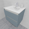 Тумба для ванной под раковину подвесная, 60 см, влагостойкая, цвет серая белка, матовая эмаль + лак, серия СДпрестиж артикул SDTM-607000 изображение 4