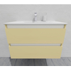 Тумба для ванной под раковину подвесная, 80 см, влагостойкая, цвет слоновая кость, матовая эмаль + лак, серия СДпрестиж артикул SDTM-801014 изображение 5