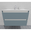 Тумба для ванной с раковиной подвесная, 80 см, влагостойкая, цвет серая белка, матовая эмаль + лак, серия СДпрестиж артикул SDTMR-807000 изображение 5