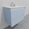 Тумба для ванной с раковиной подвесная, 70 см, влагостойкая, цвет голубой, матовая эмаль + лак, серия СДпрестиж артикул SDTMR-701020-R80B изображение 7