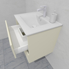 Тумба для ванной с раковиной подвесная, 60 см, влагостойкая, цвет жемчужно-белый, матовая эмаль + лак, серия СДпрестиж артикул SDTMR-601013 изображение 6