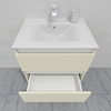 Тумба для ванной с раковиной подвесная, 60 см, влагостойкая, цвет жемчужно-белый, матовая эмаль + лак, серия СДпрестиж артикул SDTMR-601013 изображение 7