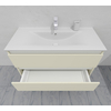 Тумба для ванной с раковиной подвесная, 100 см, влагостойкая, цвет жемчужно-белый, матовая эмаль + лак, серия СДпрестиж артикул SDTMR-1001013 изображение 7