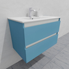 Тумба для ванной с раковиной подвесная, 80 см, влагостойкая, цвет пастельно-синий, матовая эмаль + лак, серия СДпрестиж артикул SDTMR-805024 изображение 2