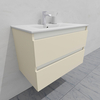 Тумба для ванной с раковиной подвесная, 80 см, влагостойкая, цвет жемчужно-белый, матовая эмаль + лак, серия СДпрестиж артикул SDTMR-801013 изображение 3