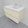 Тумба для ванной с раковиной подвесная, 90 см, влагостойкая, цвет жемчужно-белый, матовая эмаль + лак, серия СДпрестиж артикул SDTMR-901013 изображение 4