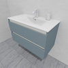 Тумба для ванной с раковиной подвесная, 90 см, влагостойкая, цвет серая белка, матовая эмаль + лак, серия СДпрестиж артикул SDTMR-907000 изображение 4