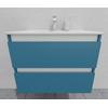 Тумба для ванной с раковиной подвесная, 70 см, влагостойкая, цвет пастельно-синий, матовая эмаль + лак, серия СДпрестиж артикул SDTMR-705024 изображение 4