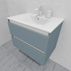 Тумба для ванной с раковиной подвесная, 70 см, влагостойкая, цвет серая белка, матовая эмаль + лак, серия СДпрестиж артикул SDTMR-707000 изображение 3