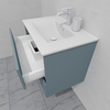 Тумба для ванной с раковиной подвесная, 70 см, влагостойкая, цвет серая белка, матовая эмаль + лак, серия СДпрестиж артикул SDTMR-707000 изображение 5