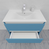 Тумба для ванной с раковиной подвесная, 80 см, влагостойкая, цвет пастельно-синий, матовая эмаль + лак, серия СДпрестиж артикул SDTMR-805024 изображение 7