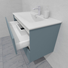 Тумба для ванной с раковиной подвесная, 90 см, влагостойкая, цвет серая белка, матовая эмаль + лак, серия СДпрестиж артикул SDTMR-907000 изображение 6