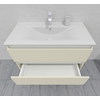 Тумба для ванной с раковиной подвесная, 90 см, влагостойкая, цвет жемчужно-белый, матовая эмаль + лак, серия СДпрестиж артикул SDTMR-901013 изображение 7