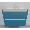 Комплект мебели для ванной тумба 70 см и пеналом 40*40*170 см, левый, цвет RAL 5024, влагостойкий, матовая эмаль + лак, серия СДпрестиж артикул SDPLTM-705024 изображение 11