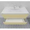 Комплект мебели для ванной тумба 100 см и пеналом 40*40*170 см, левый, цвет RAL 1014, влагостойкий, матовая эмаль + лак, серия СДпрестиж артикул SDPLTM-1001014 изображение 10