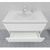 Комплект мебели для ванной тумба 90 см и пеналом 40*40*170 см, левый, цвет NCS S 0300-N, влагостойкий, матовая эмаль + лак, серия СДпрестиж артикул SDPLTM-900300-N изображение 10
