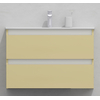 Комплект мебели для ванной тумба 80 см и пеналом 40*40*170 см, левый, цвет RAL 1014, влагостойкий, матовая эмаль + лак, серия СДпрестиж артикул SDPLTM-801014 изображение 6