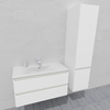 Комплект мебели для ванной тумба 100 см и пеналом 40*40*170 см, правый, цвет NCS S 0300-N, влагостойкий, матовая эмаль + лак, серия СДпрестиж артикул SDPPTM-1000300-N изображение 2