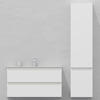 Комплект мебели для ванной тумба 100 см и пеналом 40*40*170 см, правый, цвет NCS S 0300-N, влагостойкий, матовая эмаль + лак, серия СДпрестиж артикул SDPPTM-1000300-N изображение 1