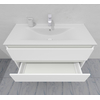 Комплект мебели для ванной тумба 100 см и пеналом 40*40*170 см, правый, цвет NCS S 0300-N, влагостойкий, матовая эмаль + лак, серия СДпрестиж артикул SDPPTM-1000300-N изображение 9