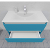 Комплект мебели для ванной тумба 90 см и пеналом 40*40*170 см, правый, цвет RAL 5024, влагостойкий, матовая эмаль + лак, серия СДпрестиж артикул SDPPTM-905024 изображение 10