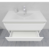Комплект мебели для ванной тумба 90 см и пеналом 40*40*170 см, правый, цвет NCS S 0300-N, влагостойкий, матовая эмаль + лак, серия СДпрестиж артикул SDPPTM-900300-N изображение 10