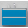 Комплект мебели для ванной тумба 80 см и пеналом 40*40*170 см, правый, цвет RAL 5012, влагостойкий, матовая эмаль + лак, серия СДпрестиж артикул SDPPTM-805012 изображение 6