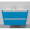 Комплект мебели для ванной тумба 80 см и пеналом 40*40*170 см, правый, цвет RAL 5012, влагостойкий, матовая эмаль + лак, серия СДпрестиж артикул SDPPTM-805012 изображение 12