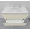 Комплект мебели для ванной тумба 90 см с раковиной и пеналом 40*40*170 см, левый, цвет RAL 1013, влагостойкий, матовая эмаль + лак, серия СДпрестиж артикул SDPLTMR-901013 изображение 9