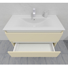 Комплект мебели для ванной тумба 90 см и пеналом 40*40*170 см, левый, цвет RAL 1015, влагостойкий, матовая эмаль + лак, серия СДпрестиж артикул SDPLTM-901015 изображение 10