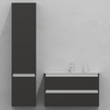 Комплект мебели для ванной тумба 90 см и пеналом 40*40*170 см, левый, цвет NCS S 7500-N, влагостойкий, матовая эмаль + лак, серия СДпрестиж артикул SDPLTM-907500-N изображение 1