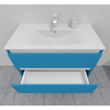Комплект мебели для ванной тумба 90 см и пеналом 40*40*170 см, левый, цвет RAL 5012, влагостойкий, матовая эмаль + лак, серия СДпрестиж артикул SDPLTM-905012 изображение 10