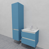 Комплект мебели для ванной тумба 60 см и пеналом 40*40*170 см, левый, цвет RAL 5024, влагостойкий, матовая эмаль + лак, серия СДпрестиж артикул SDPLTM-605024 изображение 2