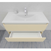 Комплект мебели для ванной тумба 100 см и пеналом 40*40*170 см, правый, цвет RAL 1015, влагостойкий, матовая эмаль + лак, серия СДпрестиж артикул SDPPTM-1001015 изображение 9