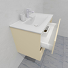 Комплект мебели для ванной тумба 80 см с раковиной и пеналом 40*40*170 см, правый, цвет RAL 1015, влагостойкий, матовая эмаль + лак, серия СДпрестиж артикул SDPPTMR-801015 изображение 9