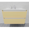 Комплект мебели для ванной тумба 80 см с раковиной и пеналом 40*40*170 см, правый, цвет RAL 1014, влагостойкий, матовая эмаль + лак, серия СДпрестиж артикул SDPPTMR-801014 изображение 12