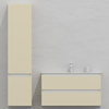 Шкаф-пенал для ванной подвесной глубина 40 см, левый, влагостойкий, цвет светлая слоновая кость, матовая эмаль + лак, серия Сдпрестиж артикул SDPL-401015 изображение 2