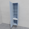 Шкаф-пенал для ванной подвесной глубина 40 см, левый, влагостойкий, цвет голубой, матовая эмаль + лак, серия Сдпрестиж артикул SDPL-401020-R80B изображение 1
