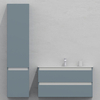 Шкаф-пенал для ванной подвесной глубина 40 см, левый, влагостойкий, цвет серая белка, матовая эмаль + лак, серия Сдпрестиж артикул SDPL-407000 изображение 2