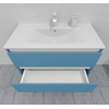 Комплект мебели для ванной тумба 90 см с раковиной и пеналом 40*40*170 см, левый, цвет RAL 5024, влагостойкий, матовая эмаль + лак, серия СДпрестиж артикул SDPLTMR-905024 изображение 10