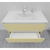 Комплект мебели для ванной тумба 90 см с раковиной и пеналом 40*40*170 см, левый, цвет RAL 1014, влагостойкий, матовая эмаль + лак, серия СДпрестиж артикул SDPLTMR-901014 изображение 9