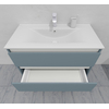 Комплект мебели для ванной тумба 90 см с раковиной и пеналом 40*40*170 см, левый, цвет RAL 7000, влагостойкий, матовая эмаль + лак, серия СДпрестиж артикул SDPLTMR-907000 изображение 9