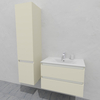 Комплект мебели для ванной тумба 80 см с раковиной и пеналом 40*40*170 см, левый, цвет RAL 1013, влагостойкий, матовая эмаль + лак, серия СДпрестиж артикул SDPLTMR-801013 изображение 2