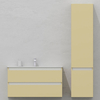 Шкаф-пенал для ванной подвесной глубина 40 см, правый, влагостойкий, цвет слоновая кость, матовая эмаль + лак, серия СДпрестиж артикул SDPP-401014 изображение 2