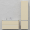 Шкаф-пенал для ванной подвесной глубина 40 см, правый, влагостойкий, цвет светлая слоновая кость, матовая эмаль + лак, серия СДпрестиж артикул SDPP-401015 изображение 2