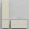 Шкаф-пенал для ванной подвесной глубина 35 см, левый, влагостойкий, цвет жемчужно-белый, матовая эмаль + лак, серия Сдпрестиж артикул SDPL35-401013 изображение 2