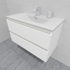 Комплект мебели для ванной тумба 90 см и пеналом 40*35*170 см, левый, цвет NCS S 0300-N, влагостойкий, матовая эмаль + лак, серия СДпрестиж артикул SDPLTM35-900300-N изображение 8